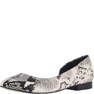 Walking Cradles Raya Bone/Black Snake Print Leather 6.5 WW (EE)